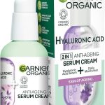 Garnier Organic Hyaluronic Acid 2-in-1 anti-ageing serum cream for reducing fine lines in 7 days