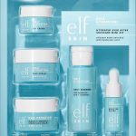 e.l.f. Skin Holy Hydration Skincare Mini Kit with hyaluronic acid, includes cleanser, creams, and booster drops