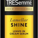 TRESemmé Lamellar Shine Leave-In Cream Serum 200ml bottle with ultra gloss salon finish branding